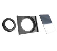 Formatt Hitech - Juego de filtros degradados de densidad neutra 0.6, soporte para filtro (165 mm) y adaptador para objetivo Nikon (14-24 mm)