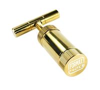 Formax420 3,5 "herramienta polen T Pulse Heavy Duty Metal Forma De T, especias Pollen 89 mm oro y plata, dorado, 3.5 inch