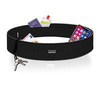 FORMBELT - Cinturón para teléfono móvil, Llaves, Riñonera para correr, fitness para iPhone 6 7 Plus + Samsung Galaxy S7 Edge S8 Plus Huawei HTC ZTE y muchos más, negro