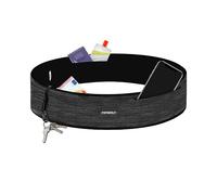 Formbelt Plus - Riñonera deportiva, cinturon running, Running belt deportivo, para Guardar Teléfonos Móviles iPhone X XS 8 7 9 Samsung S8 S9 + Llaves Botellas Jogging Ciclismo Escalada Yoga gris