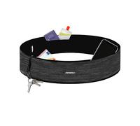 Formbelt® - Riñonera deportiva, cinturon running, Running belt deportivo, para Guardar Teléfonos Móviles iPhone X XS 8 7 9 Samsung S8 S9 + Llaves Botellas Jogging Ciclismo Escalada Yoga | Gris Metálico L