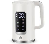 ForMe Hervidor Eléctricos de Acero Inoxidable 1,7 L Selección de Temperatura de 40-100 C LED Indicador Digital de Temperatura I Función de Mantener Caliente Tetera I Cristal Hervidora Libre de BPA