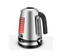 ForMe Hervidor Eléctricos de Acero Inoxidable 1,7 L Selección de Temperatura de 40-100 C LED Indicador Digital de Temperatura I Función de Mantener Caliente Tetera I Cristal Hervidora Libre de BPA