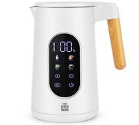 ForMe Hervidor Eléctricos de Acero Inoxidable 1,7 L Selección de Temperatura de 40-100 C LED Indicador Digital de Temperatura I Función de Mantener Caliente Tetera I Cristal Hervidora Libre de BPA