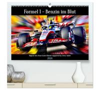 Formel 1 - Benzin im Blut (hochwertiger Premium Wandkalender 2026 DIN A2 quer), Kunstdruck in Hochglanz: Formel 1, die sogenannte Königsklasse