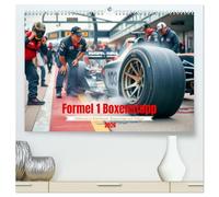 Formel 1 Boxenstopp (hochwertiger Premium Wandkalender 2026 DIN A2 quer), Kunstdruck in Hochglanz: Hochleistung pur, in weniger als drei Sekunden ... das Fahrzeug für die nächste Runde optimiert.