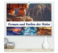 Formen und Farben der Natur (hochwertiger Premium Wandkalender 2026 DIN A2 quer), Kunstdruck in Hochglanz: Faszinierende Bilder beeindruckender Naturelemente - KI generiert