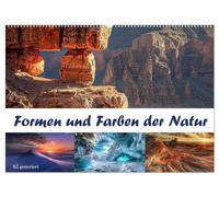 Formen und Farben der Natur (Wandkalender 2026 DIN A2 quer), CALVENDO Monatskalender: Faszinierende Bilder beeindruckender Naturelemente - KI generiert