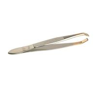 Formes & Flammes Pinza para Depilar Larga CrabeExtremos Dorados