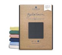 Formesse - Bella Gracia - Sábana bajera, 97% algodón 3% elastano, antracita, 140x200 - 160x220 cm