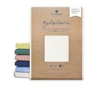 Formesse - Bella Gracia - Sábana bajera, 97% algodón 3% elastano, lino, 180x200 - 200x220 cm