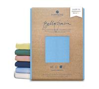 Formesse Bella Gracia - Sábana Bajera Ajustable (140 x 190 - 160 x 220 cm), Color Azul Claro