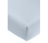 FORMESSE Sábana bajera ajustable de punto Bella Donna 180/200 cm - 200/220 cm (Azul celeste) azul claro