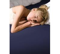 FORMESSE Sábana bajera ajustable de punto Bella Donna 180/200 cm - 200/220 cm (Marino) azul oscuro