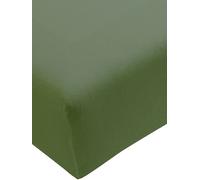 FORMESSE Sábana bajera ajustable de punto Bella Donna 180/200 cm - 200/220 cm (Oliva) oliva