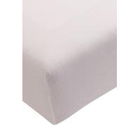 FORMESSE Sábana bajera ajustable de punto Bella Donna 180/200 cm - 200/220 cm (Plata) gris