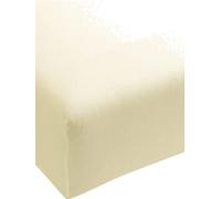 FORMESSE Sábana bajera de jersey BELLA DONNA 140/200 cm - 160/220 cm blanco lana beige