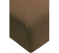 FORMESSE Sábana bajera de jersey BELLA DONNA 140/200 cm - 160/220 cm Trufa marrón