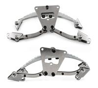 FORMIAHA Juego De Orejetas De Elevación De Resorte De Hoja De Acero 1/14 For Camión Remolque Tractor For Ta-Miya RC - Piezas Y Accesorios De Mejora De Suspensión Trasera