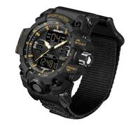 Formicron Reloj deportivo digital analógico resistente para hombre con | Reloj táctico militar impermeable de 5 ATM, retroiluminación EL, cronómetro, cuenta atrás, alarma, resistente a los golpes