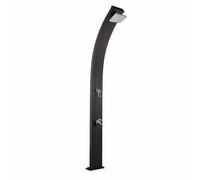 FORMIDRA Ducha Solar 30L Primavera Aluminio Ducha de Jardín Piscina Negro