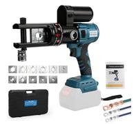 FormiPow 60KN Herramienta Hidráulica Eléctrica compatible con Makita 18V, 16-300mm² Crimpadora hidráulica de alambre Alicates para Terminales De Cobre/Aluminio, Kit de Herramienta para Crimpar Cable