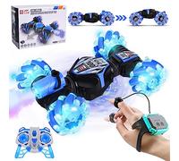 FORMIZON Coche Teledirigido RC Stunt Car para Niños, 2.4 GHz con Control de Mano, Radio Control de Juguete (Azul)