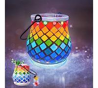 FORMIZON Luz de Noche para Niños DIY, Kits de Manualidades de Farolillos de Hadas, Kit de Luz Nocturna de Mosaico, Kit Creativo de Bricolaje para Regalo Decoración Jardín Interiores Navideña