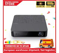 Formovie-proyector láser S5 FHD 1080P, 1100ANSI lúmenes, Mini proyector portátil para cine Black
