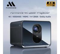 Formovie-proyector láser X5 4K, 4500 lúmenes ANSI, ALDP, Android, inteligente, 4 + 128gb, gran memoria, cine en casa, tv, el mejor proyector Chinese version
