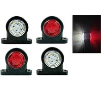 Formplas 4 x LED Luces Lampara Lateral Marcador Indecator Luz Senalizacion Posicion para Camiones Remolque Rojo Blanco Amarillo 12V 24V