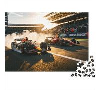 Formula 1000 Piece Jigsaw Puzzles Recycled Car Race Mayores Puzzles Familiar Gaming Time Accesorios Party Juego Accesorios para Adultos y Age 10 Up 38x26cm/1000pcs
