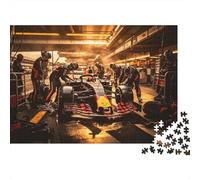 Formula 1000 Pieza Puzzle Papel Reciclado Pit Stop Puzzles para Ancianos Divertido y Desafiante Juego Familiar Perfect for Holiday Blessings 38x26cm/1000pcs