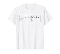 Fórmula cuadrática Profesor de matemáticas Nerd Álgebra Ecuación matemática Camiseta