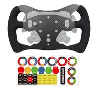 Fórmula F1 de fibra de carbono real de 12 pulgadas para rueda de carreras Logitech G PRO; reemplaza gamuza original ligera compatible con Logitech G RS TRUEFORCE Force Feedback RS50 System Hub (12