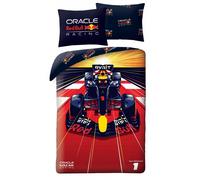 Fórmula F1 Funda Edredón Individual Set Rojo Toro Oráculo Coche Carreras 100%