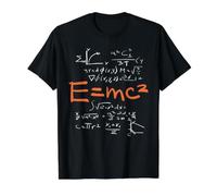 Fórmula física y ecuación fórmulas matemáticas Profesor Estudiante Camiseta gráfica económica, Hombre, Negro, L