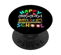Fórmula matemática 100 días de Escuela Divertido Profesor de matemáticas día 100 PopSockets PopGrip Adhesivo
