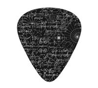 Fórmula matemática, banda sonora, púas de guitarra, bajista, paletas para tocar la guitarra, 12 piezas