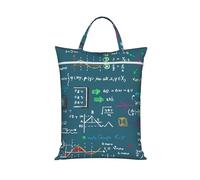 Fórmula matemática impresa,Bolsa de viaje para ropa sucia, bolsa plegable para ropa sucia