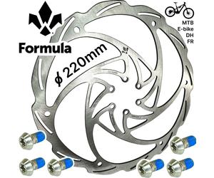 Formula Monolitic Fahrrafd MTB Ebike Dh Fr Cura Disco de Freno 6-loch 220mm