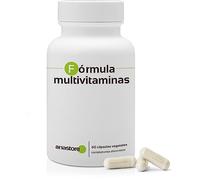 FÓRMULA MULTIVITAMÍNICA * 750 mg / 60 cápsulas * Hierro, magnesio, zinc, cobre, cromo, manganeso, molibdeno, selenio, yodo, calcio, fósforo y vitaminas