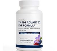 Fórmula Ocular 15-en-1 con Luteína y Astaxantina | Vitaminas oculares para adultos y ancianos