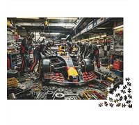 Formula Puzzles 1000Pc Material Reciclable Pit Stop Senior Puzzles Imposiblemente Difícil y Desafiante Juego Educativo for Men 52x38cm/1000pcs