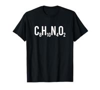 Fórmula química de cafeína con impresión Blanca Camiseta