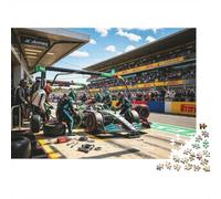 Formulaa Race Puzzle para Adultos 1000 Piezas Recycled Pit Stop Puzzles para Ancianos Impossible Hard Difficult Challenging Idea for Women 70x50cm/1000pcs