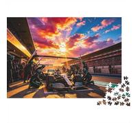 Formulaa Race Rompecabezas 1000 Piezas Reciclado Papel Pit Stop Puzzle Adultos Desarrollo Inteligencia Juego Educativo Familia 70x50cm/1000pcs