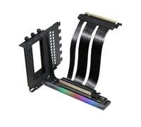 Formulamod Kit de soporte vertical de GPU V3 con cable elevador PCIe 5.0 x16, montaje ajustable (13-17 cm), sincronización ARGB de 5 V, acero resistente, elevador Gen5 de 90 grados para ATX/MATX