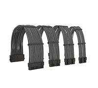 Formulamod Sleeve Extension Cable de alimentación Kit 18AWG ATX 24P+ EPS 8-P+PCI-E8-P con peines para PSU a placa madre/GPU (gris)