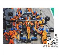 Formulaone 1000 Piece Puzzles Reciclado Pit Stop Mayores Puzzles Familia Tiempo de Juego Accesorios Fiesta Juego Accesorios for Adultoos and Age 10 Up 38x26cm/1000pcs